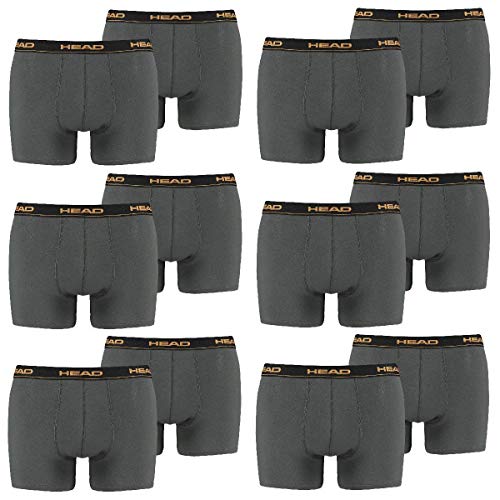Head – Herren-Boxershort Basic, 12er-Pack Small dark shadow von HEAD