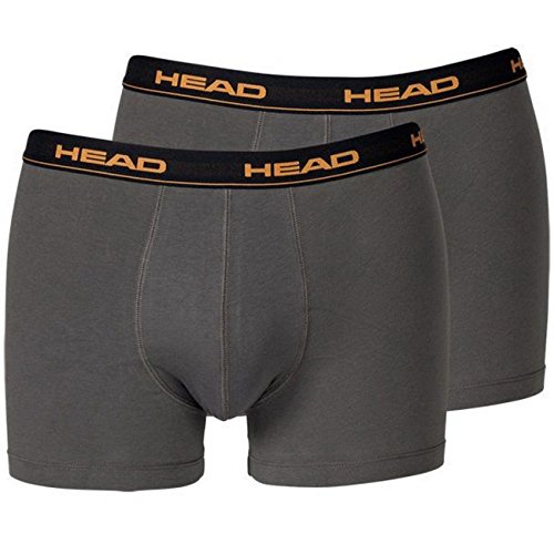 Head Boxershorts für Herren, Basic, 2 Stück, dark shadow von HEAD