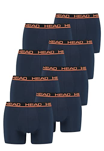 HEAD Herren Boxer Boxershort Unterhose 8er Multi-Pack, 841001001, Farbe:010 - Blue/Orange, Bekleidungsgröße:L von HEAD