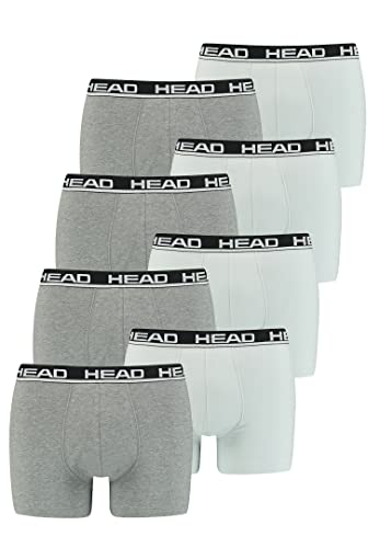 HEAD Herren Boxer Boxershort Unterhose 8er Multi-Pack, 841001001, Farbe:012 - Grey Combo, Bekleidungsgröße:XXL von HEAD