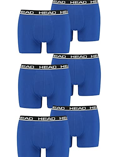 HEAD Herren Boxer Short Underwear (6er Pack) (M, Blue/Black) von HEAD