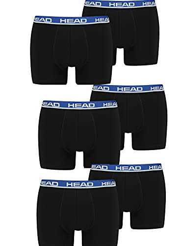 HEAD Herren Boxer Short Underwear (6er Pack) (XL, Black/Blue) von HEAD