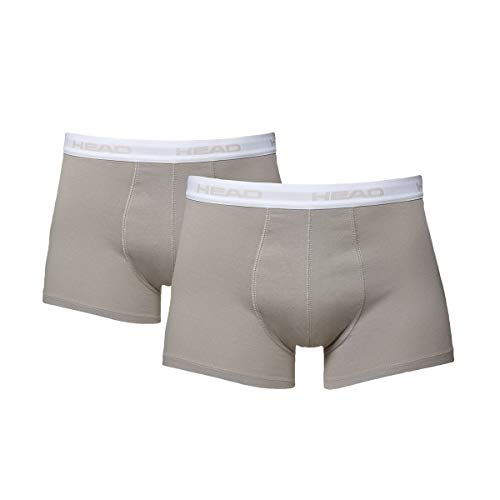 HEAD Herren Boxer Shorts Basic 2er Pack, grau(Grey),S von HEAD