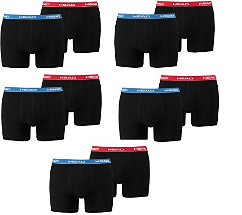 HEAD Men Boxershort Basic Boxer 10er Pack, Größe:S;Farbe:red/Blue (505) von HEAD