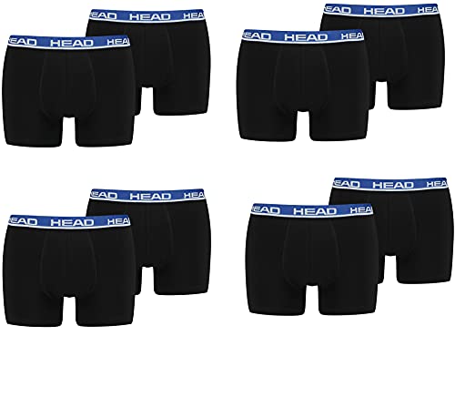 HEAD Herren Boxershorts Unterw?sche 8P (Black/Blue, XL) von HEAD