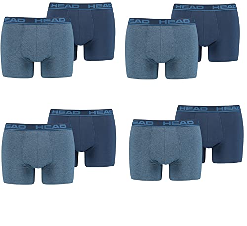 HEAD Herren Boxershorts Unterwäsche 8P (Blue Heaven, XL) von HEAD