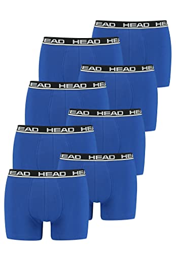 HEAD Herren Boxershorts im 8er Pack ohne Eingriff 841001001, Farbe:006 - Blue/Black, Bekleidungsgröße:L von HEAD