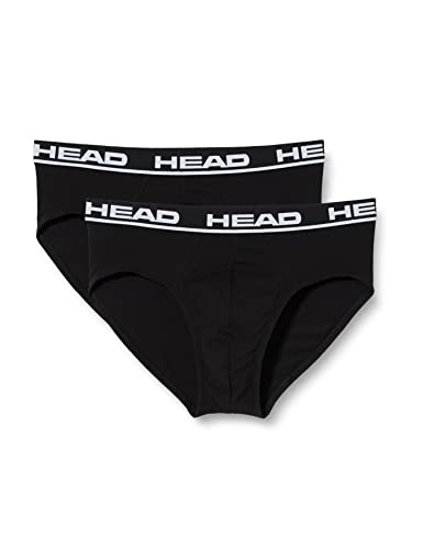HEAD Herren Brief Unterwäsche, Schwarz, S (2er Pack) von HEAD