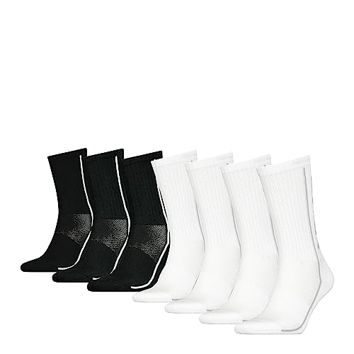 HEAD Herren Damen Performance Crew Strümpfe Sport Socken 7P, White/Black 35-38 von HEAD