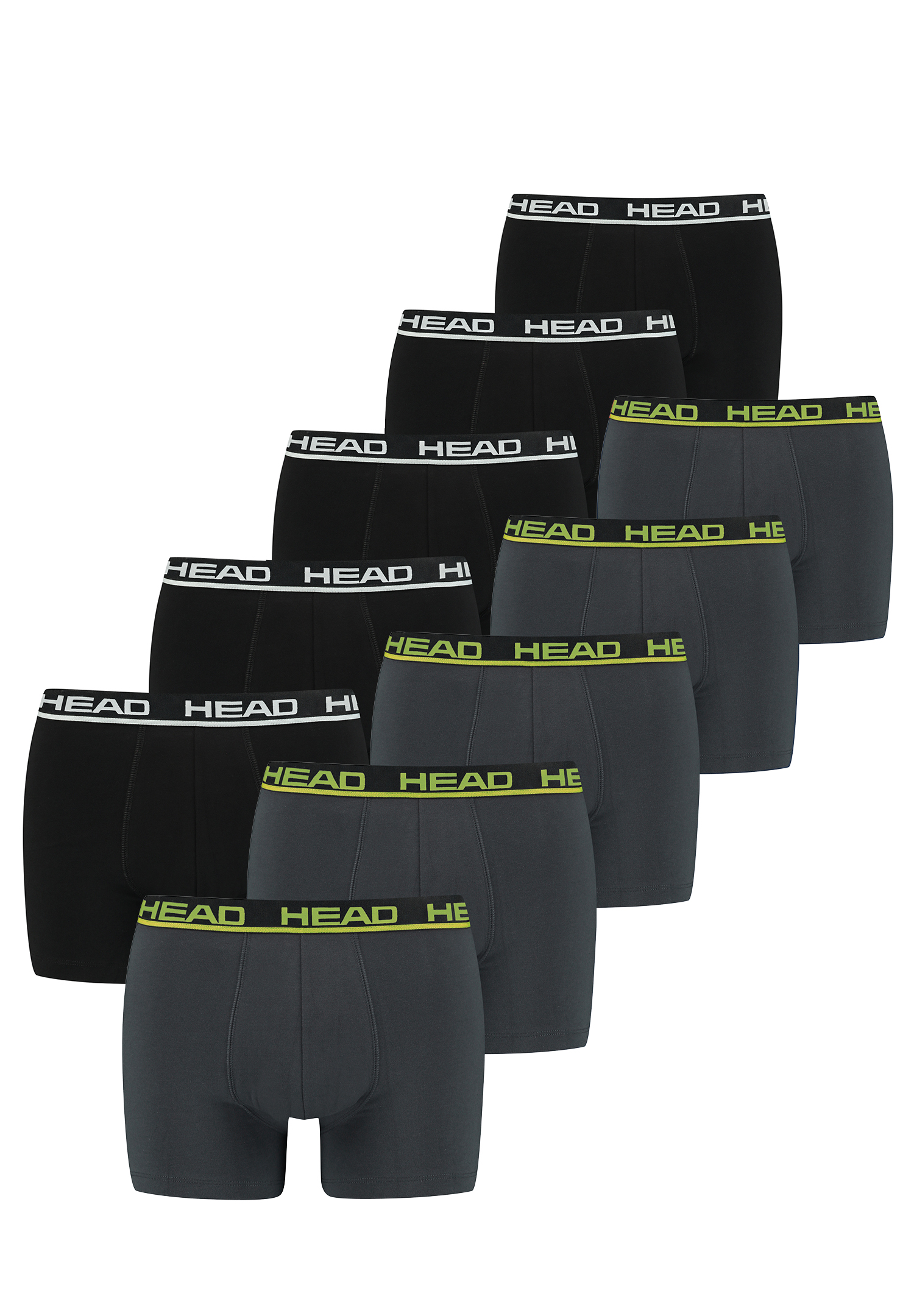 HEAD Herren Men&#039;s Basic Boxers Boxer Shorts 10 er Pack von HEAD