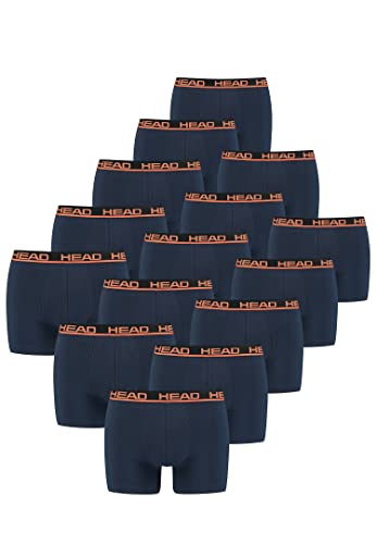 HEAD Herren Men's Basic Boxers Boxer Shorts 15 er Pack, Farbe:003 - Blue/Orange, Bekleidungsgröße:L von HEAD