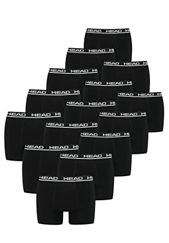 HEAD Herren Men's Basic Boxers Boxer Shorts 15 er Pack, Farbe:Black, Bekleidungsgröße:XXL von HEAD