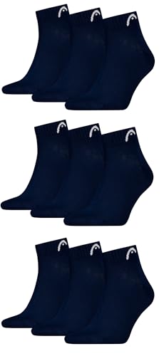 HEAD Herren Quarter Sport Socken All Sport 9P (43-46, Navy) von HEAD