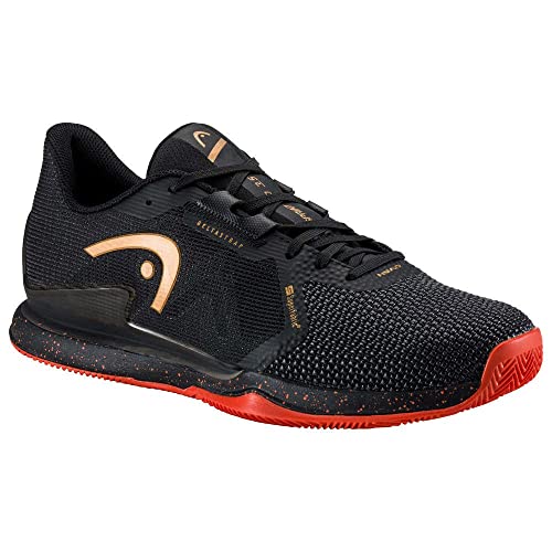 HEAD Herren Sprint Pro 3.5 Sf Clay Tennisschuhe Sandplatzschuh Schwarz - Orange 44,5 von HEAD