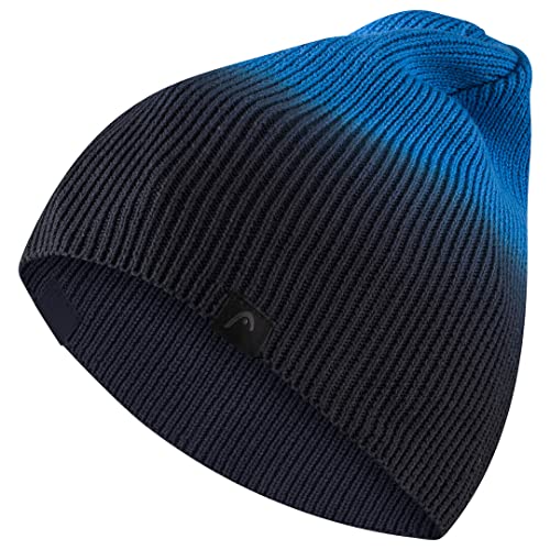 HEAD Herren Supershape Beanie Mütze, Aqua/Marineblau, Einheitsgröße von HEAD