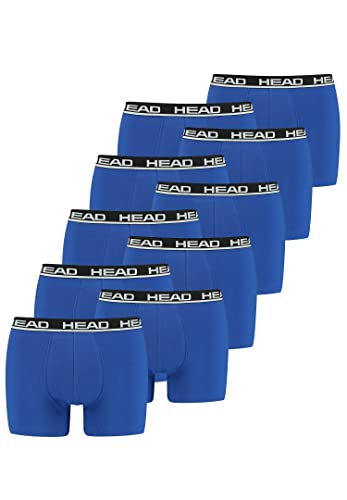 HEAD Herren Unterhose Basic Boxer Shorts Unterwäsche 10 er Pack, Farbe:006 - Blue/Black, Bekleidungsgröße:XXL von HEAD