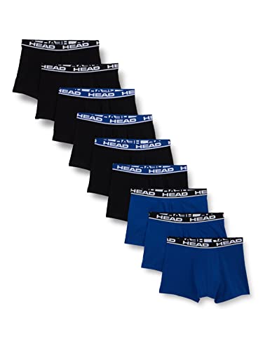 HEAD Herren Boxer Unterwäsche, Schwarz/Blau, L (9er Pack) von HEAD