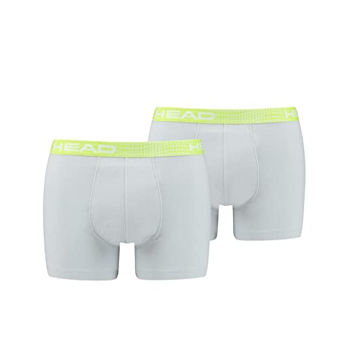 HEAD Men's Seasonal Boxer Briefs, Grey/Light Green, M von HEAD