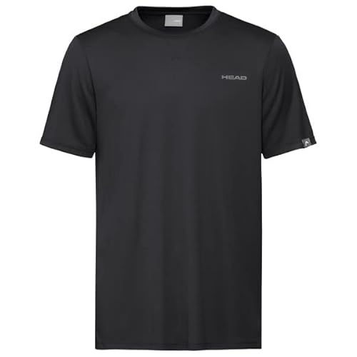 Head Mens Easy Court T-Shirt, Schwarz, 3XL von HEAD