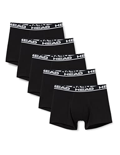 HEAD Herren Basic Boxers Boxer Shorts (5er Pack), Schwarz, L von HEAD