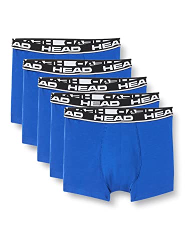 HEAD Herren Basic Boxers Boxer Shorts (5er Pack), Blau / Schwarz, M von HEAD