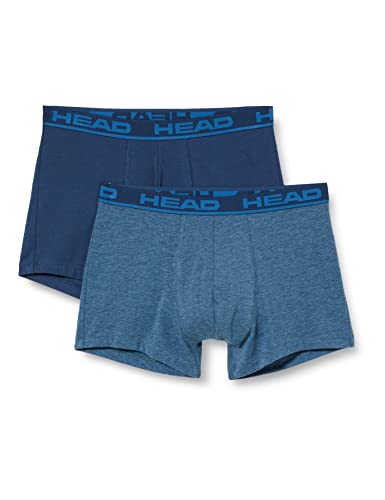 HEAD Herren Boxer Unterwäsche, Blau, XL (2er Pack) von HEAD