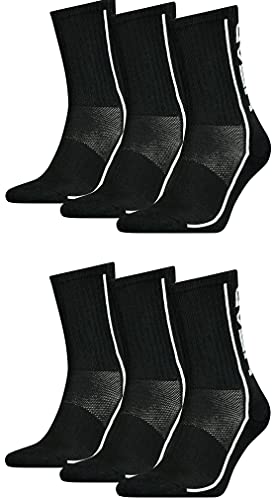 HEAD Performance Unisex Herren Damen Sportsocken 6P (Black, 39-42) von HEAD