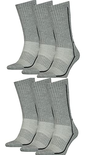 HEAD Performance Unisex Herren Damen Sportsocken 6P (Grau, 39-42) von HEAD