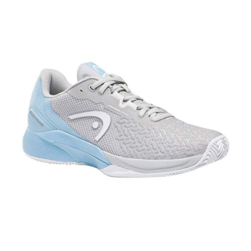 HEAD Revolt Pro 3.5 Clay Women GRLB Tennis Shoe, grau/hell blau von HEAD