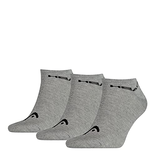 Head Unisex Sneaker Socken, Grau, 39/42 (3er Pack) von HEAD