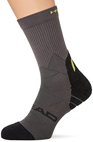 HEAD Unisex Head Unisex Crew (1 pakk) Hiking Socks, Fluor Yellow, 43-46 EU von HEAD