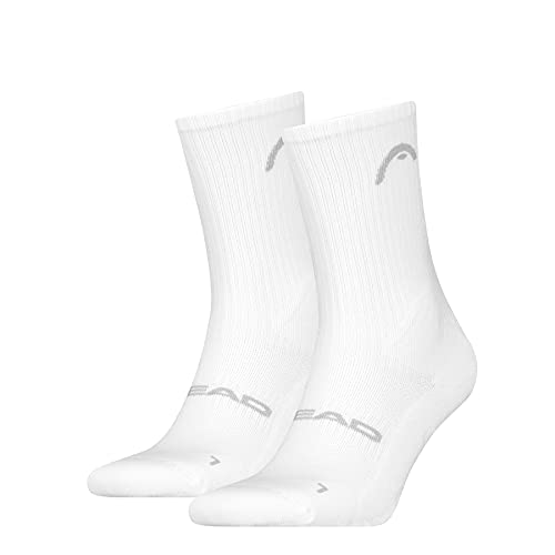 Head Unisex Crew Socken, Weiß, 35/38 (2er Pack) von HEAD