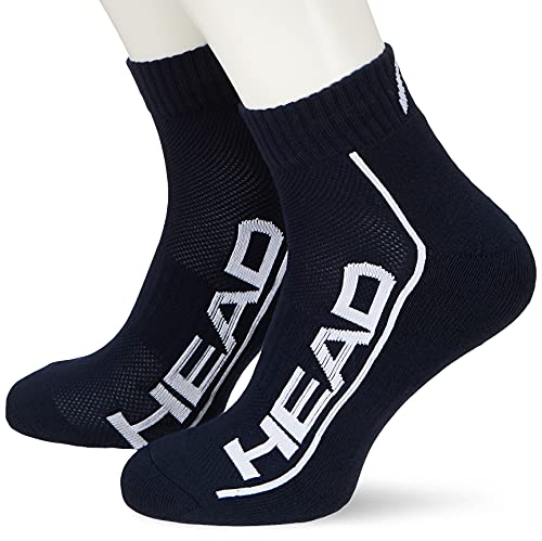 Head Unisex Quarter Socken, Navy, 43-46 EU von HEAD