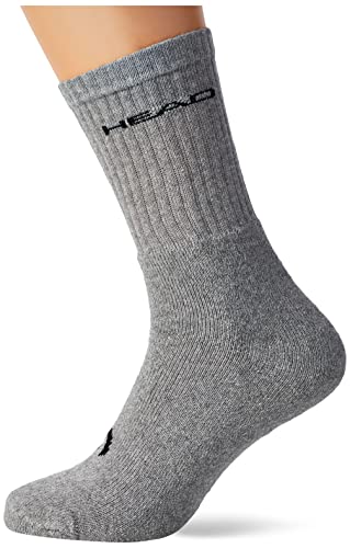 Head Unisex Crew Socken, Grau, 35/38 (3er Pack) von HEAD