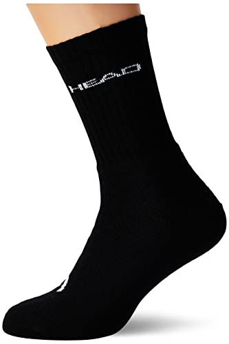 Head Unisex Crew Socken, Schwarz, 39/42 (3er Pack) von HEAD