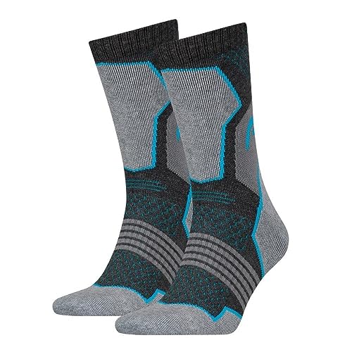 HEAD Unisex Hiking Crew Socks 2 pack von HEAD