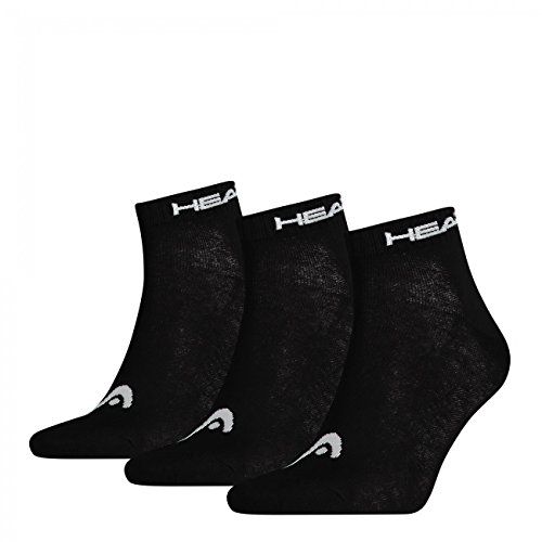 HEAD Unisex Quarter Sportsocken 15er Pack, Größe:35-38;Farbe:Black (200) von HEAD