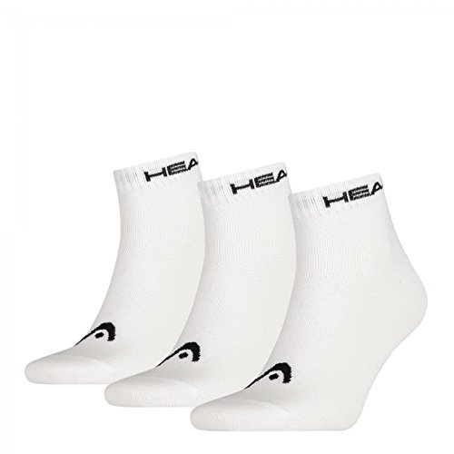 HEAD Unisex Quarter Sportsocken 15er Pack, Größe:35-38;Farbe:White (300) von HEAD