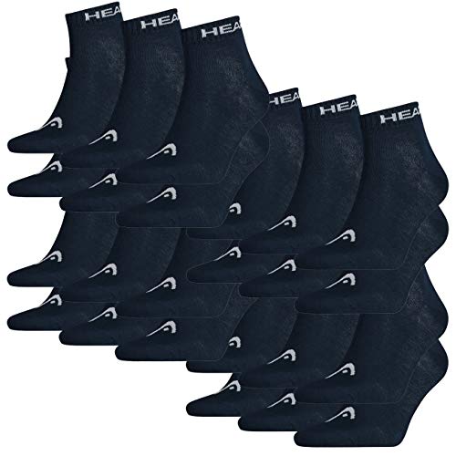 HEAD Unisex Quarter Sportsocken 24er Pack, Größe:43/46, Farbe:Navy (321) von HEAD