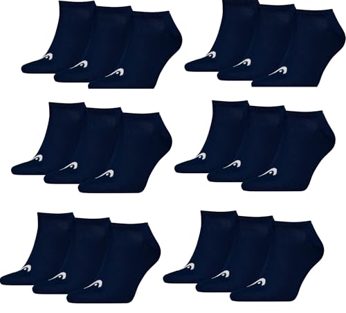 HEAD Unisex Sneaker Socken Sportsocken All sports 18P (43-46, Navy) von HEAD