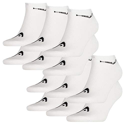 HEAD Unisex Sneaker Sportsocken 12er Pack, Größe:35/38, Farbe:White (300) von HEAD