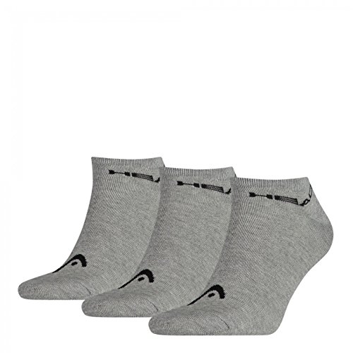 HEAD HEAD Unisex Sneaker Sportsocken 12er Pack, 39-42, Grey (400) von HEAD