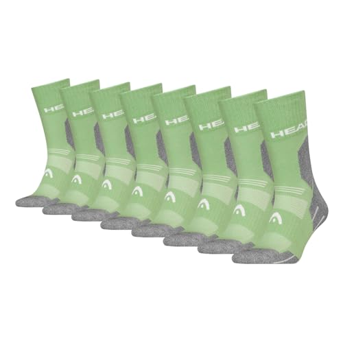 HEAD Unisex Wandersocken Outdoorsocken Hiking All Climates Crew Socks 4 Paar, Farbe:Grün, Größe:35-38, Artikel:-003 light green HEAD Unisex Wandersocken Outdoorsocken Hiking All Climates Crew Socks 4 Paar, Farbe:Grün, Größe:35-38, Artikel:-003 light green von HEAD