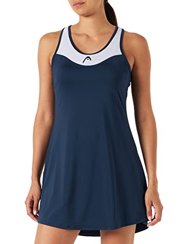 HEAD Womens Diana Dress W Kleid, Darkblue/White, M von HEAD