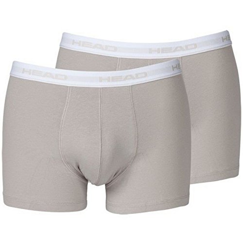 Head Boxershorts für Herren, Basic, 2 Stück, grau von HEAD