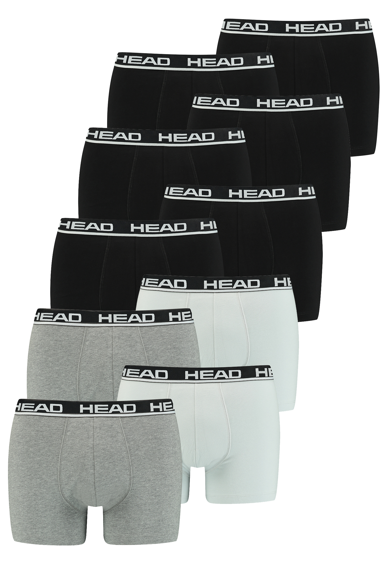 Head Herren Basic Boxer Pant Shorts Unterwäsche Unterhose 10 er Pack von HEAD