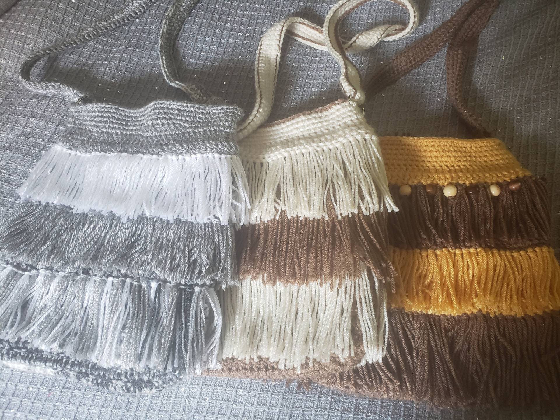 Fransentasche Gehäkelt Fransentasche Gehäkelt von HEADbandsnHANDbags