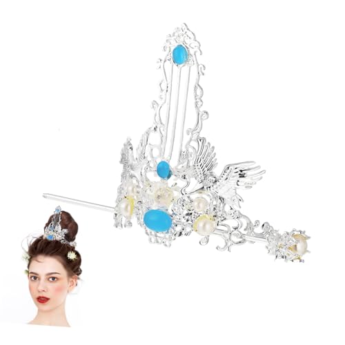 HEALEEP 1 Satz Chinesische Haarnadelset Retro Haarstick Haarkrone Traditioneller Haarschmuck für Damen Kopfbedeckung mit Einzigartigem und Stil von HEALEEP