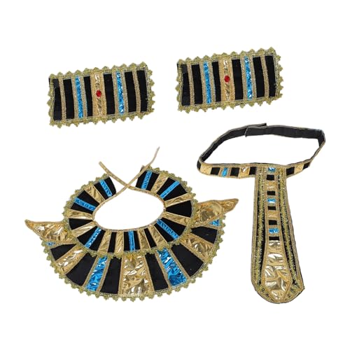 HEALEEP 1 Satz Goldfarbener Hut Gürtel Armbänder für Halloween Cosplay und Bühnenauftritte Bequeme Historische Langlebiger von HEALEEP