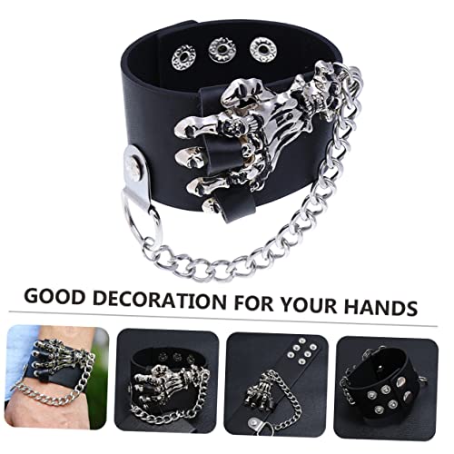 HEALEEP 1 Stück Armband Hand Halloween Punk Herren Gothic Statement Armbänder Für Frauen Mit Spikes Mann Armband Nieten Armbänder Mode Accessoires Für Frauen von HEALEEP